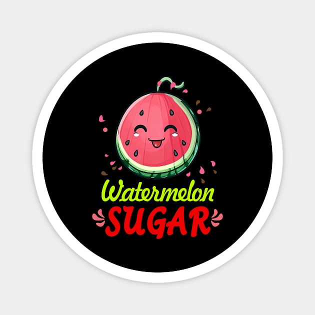 Watermelon Sugar Magnet by RainasArt